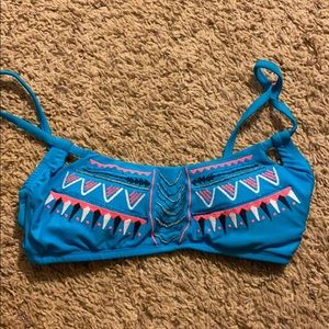 tribal pattern bikini top